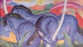 Franz Marc - Die großen blauen Pferde (The Large Blue Horses), (1911)